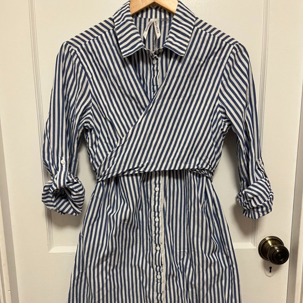 Seraphine Maternity Nursing Shirt Dress